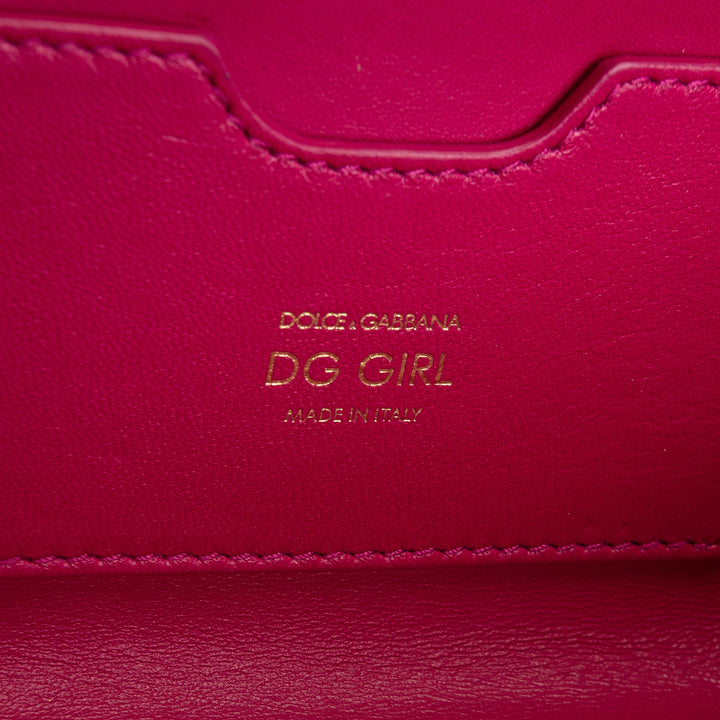 DOLCE & GABBANA Girls Phone Bag - Pink Python
