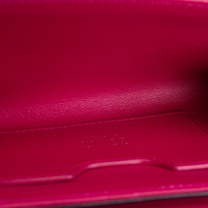 DOLCE & GABBANA Girls Phone Bag - Pink Python