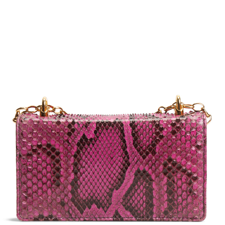 DOLCE & GABBANA Girls Phone Bag - Pink Python