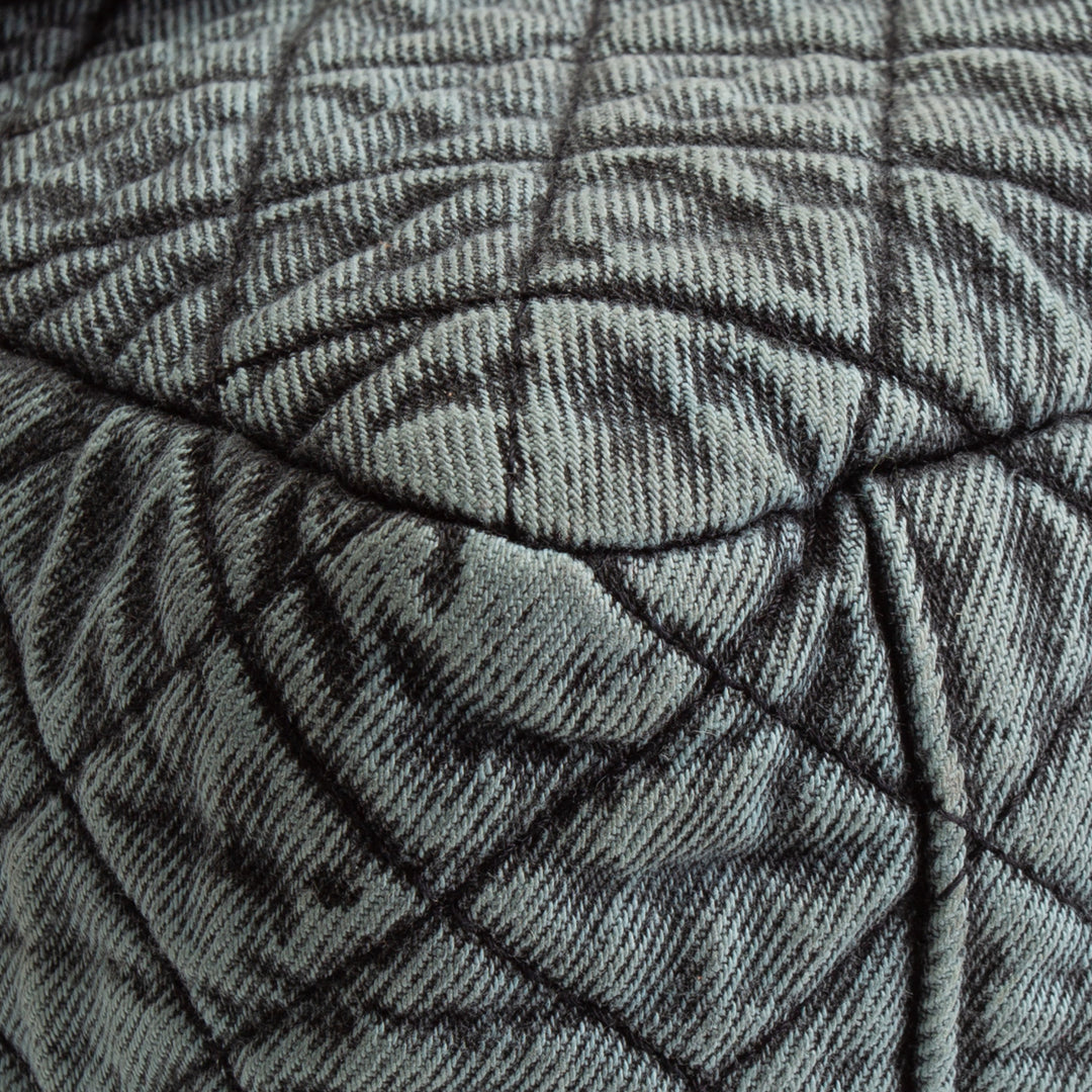 CHANEL Denim Quilted Denimpression XXL Flap Bag -Blue