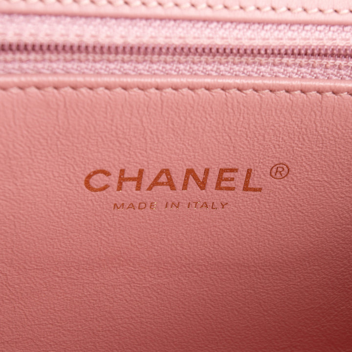 CHANEL Tweed Filigree Flap Bag - Pink