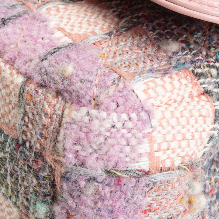 CHANEL Tweed Filigree Flap Bag - Pink