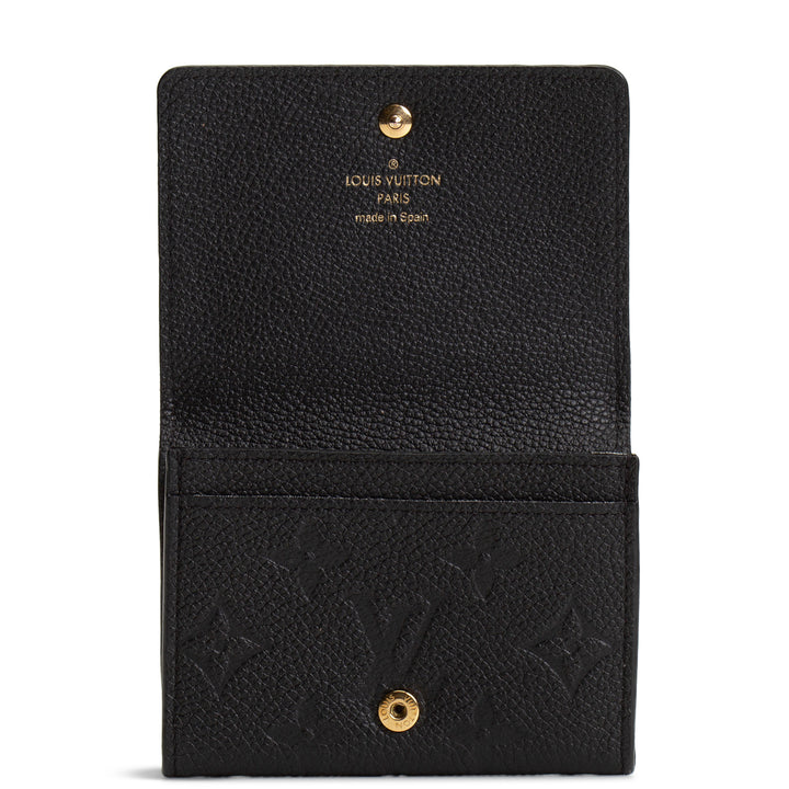 LOUIS VUITTON Empreinte Business Card Holder - Black