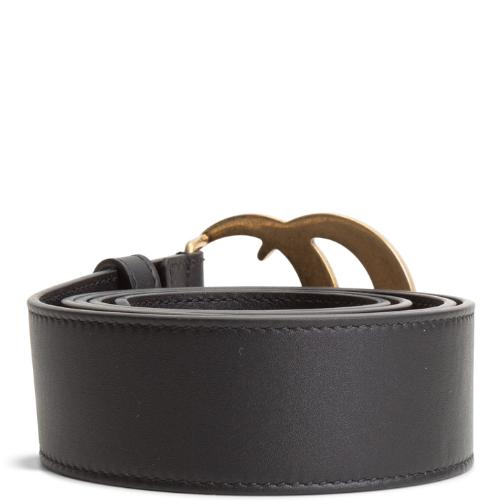 GUCCI GG Marmont Wide Belt - Black