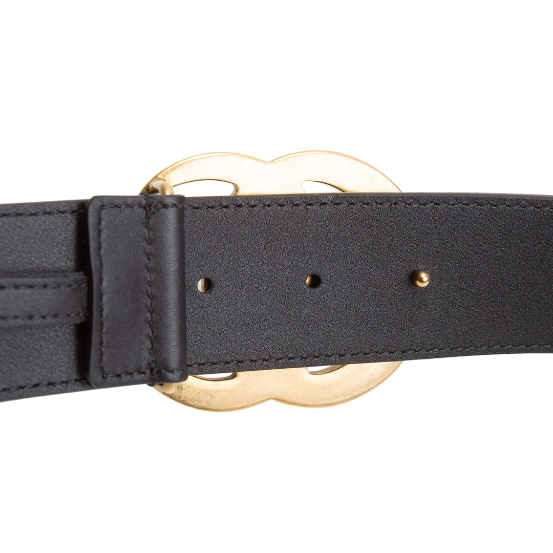 GUCCI GG Marmont Wide Belt - Black