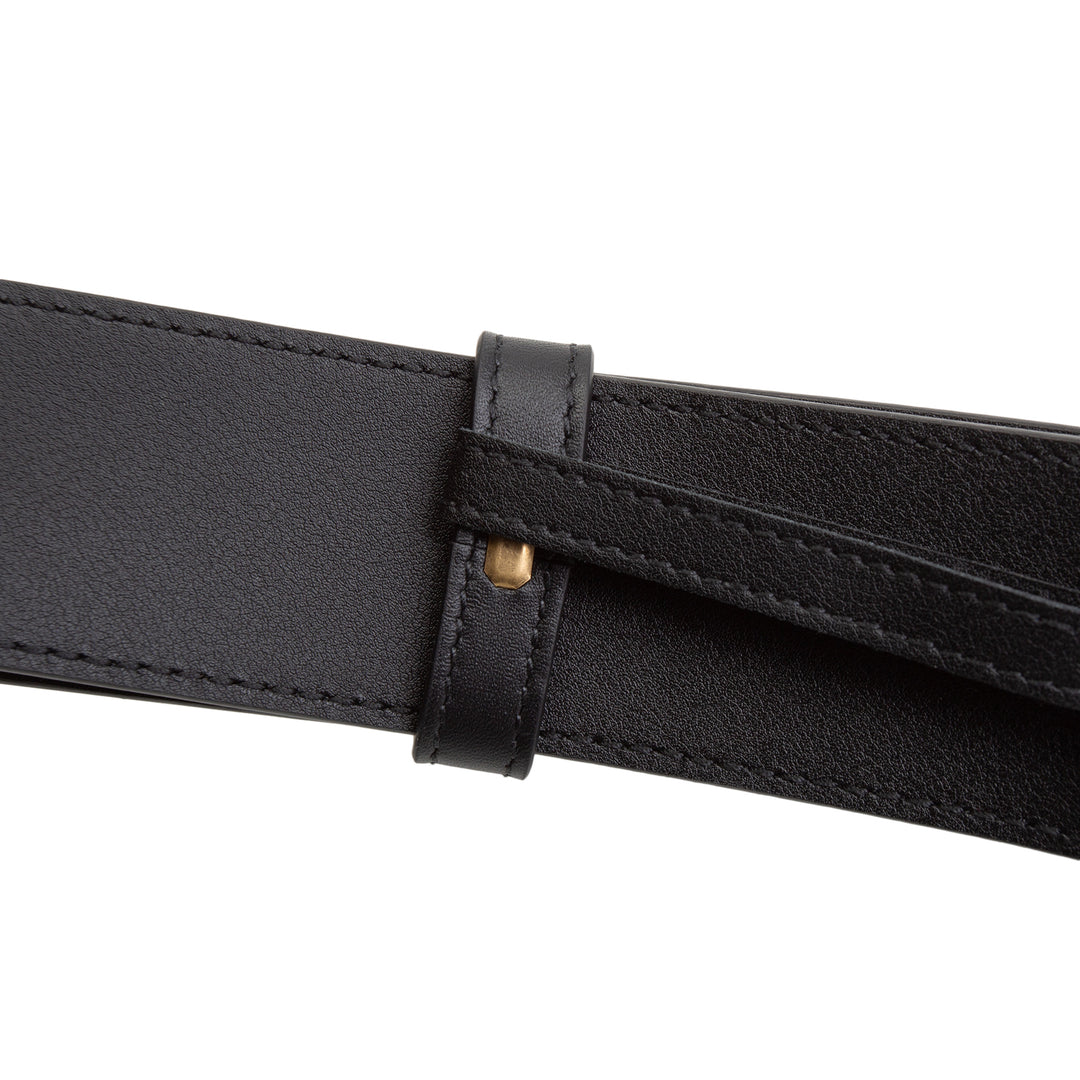 GUCCI GG Marmont Wide Belt - Black