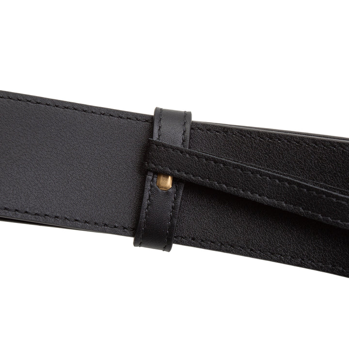 GUCCI GG Marmont Wide Belt - Black