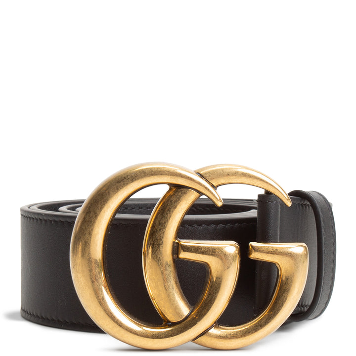 GUCCI GG Marmont Wide Belt - Black