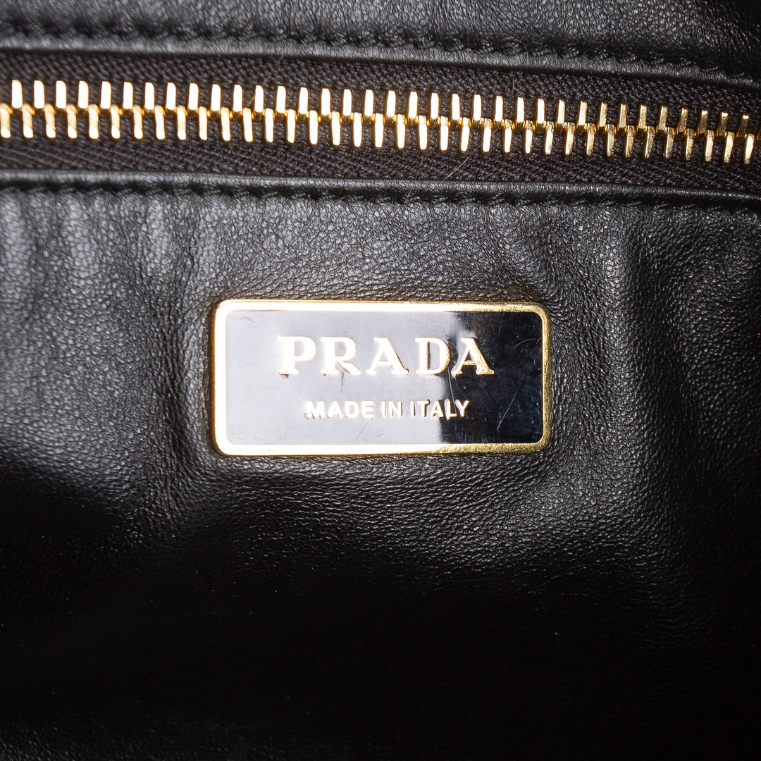 PRADA Large Aimee Shoulder Bag  - Black