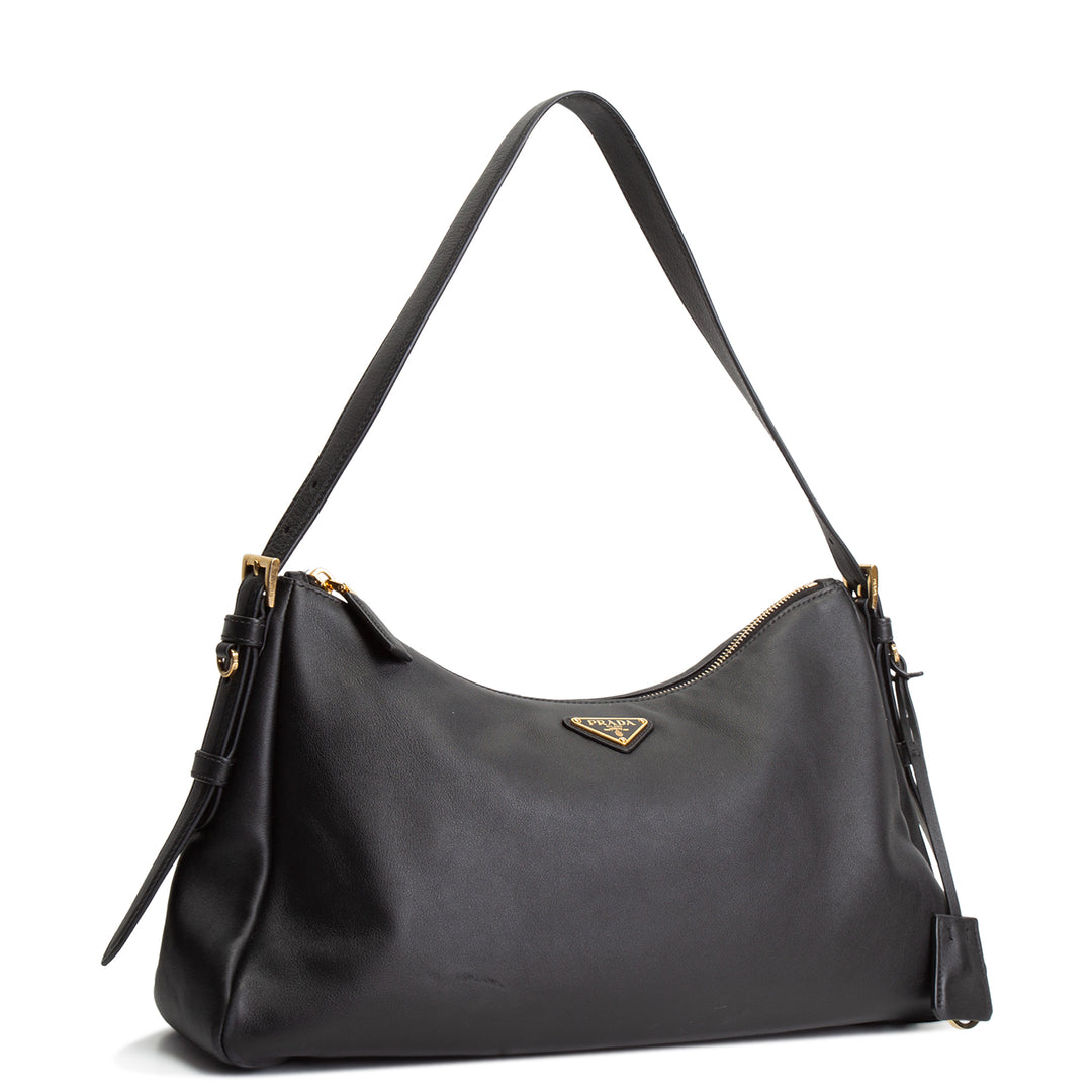 PRADA Large Aimee Shoulder Bag  - Black