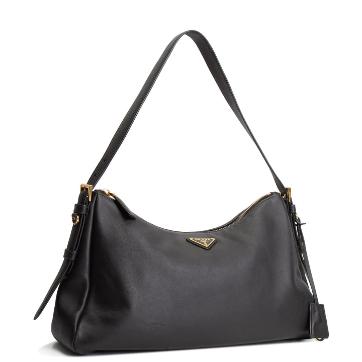 PRADA Large Aimee Shoulder Bag  - Black