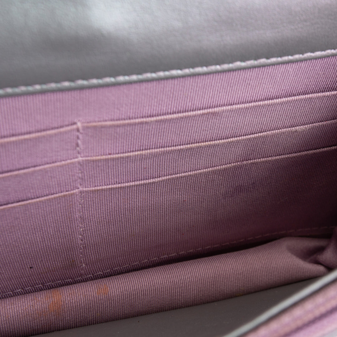 CHANEL 255 Reissue Iridescent Quilted Wallet on Chain