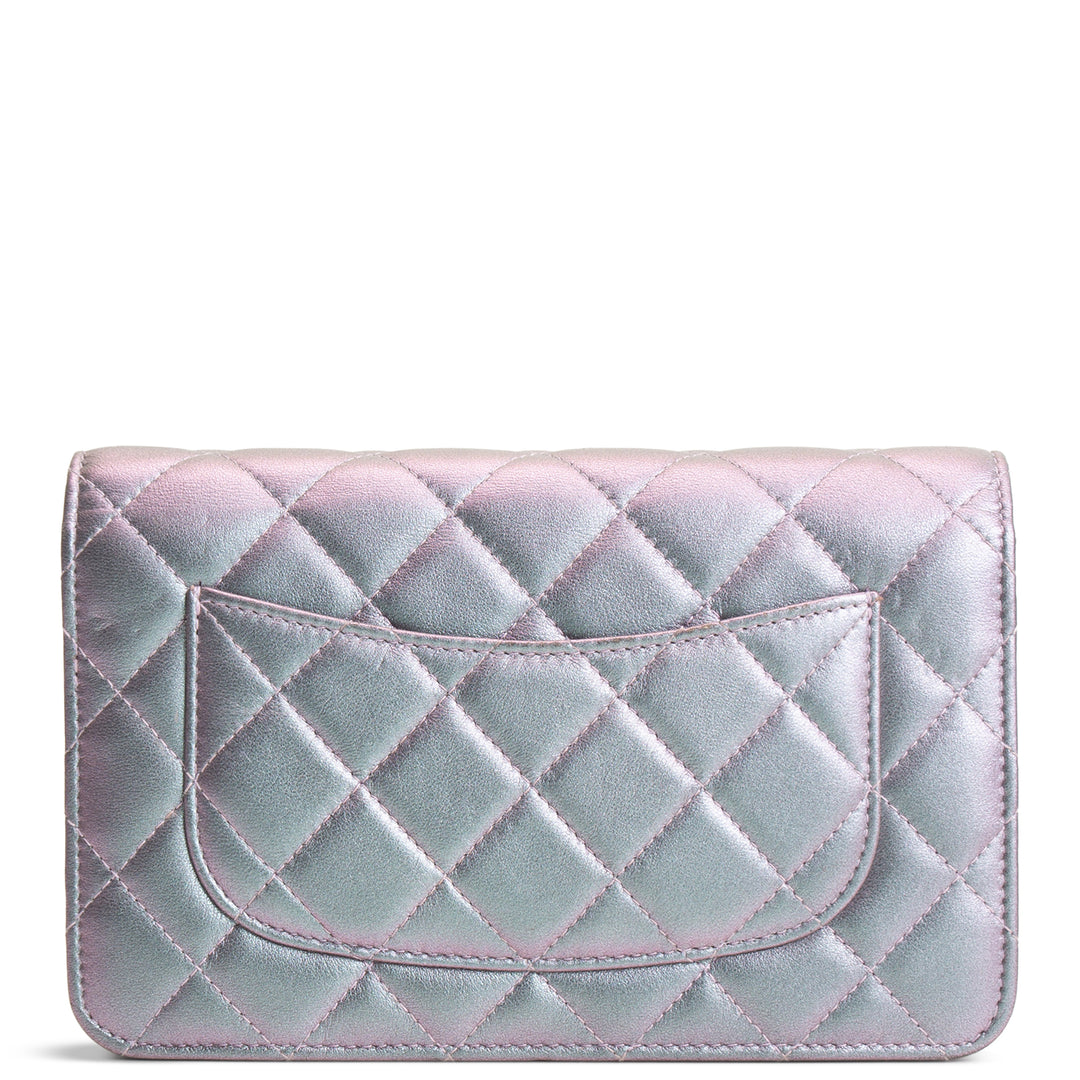 CHANEL 255 Reissue Iridescent Quilted Wallet on Chain