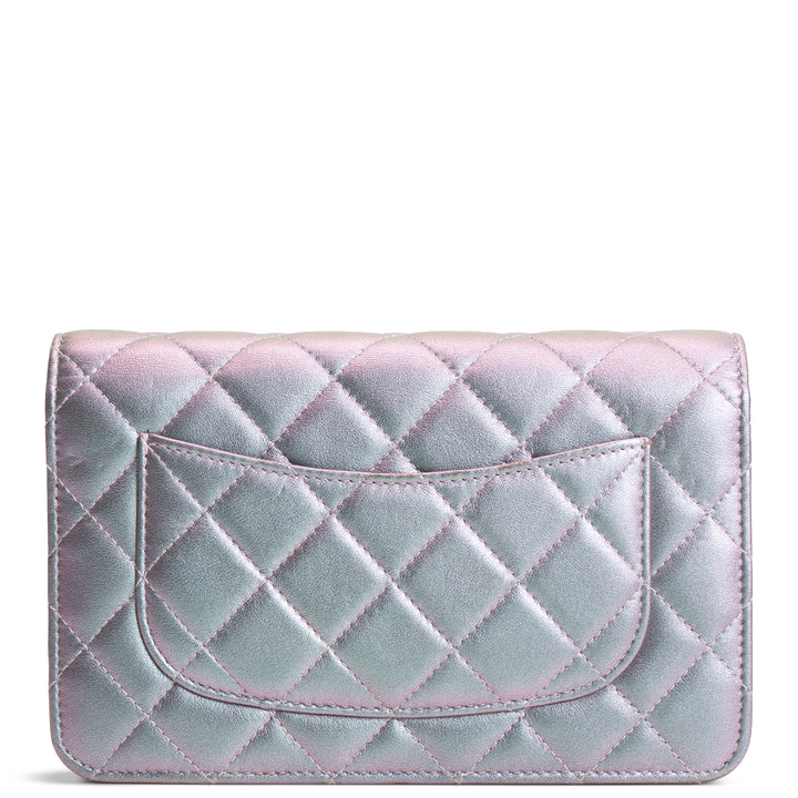 CHANEL 255 Reissue Iridescent Quilted Wallet on Chain