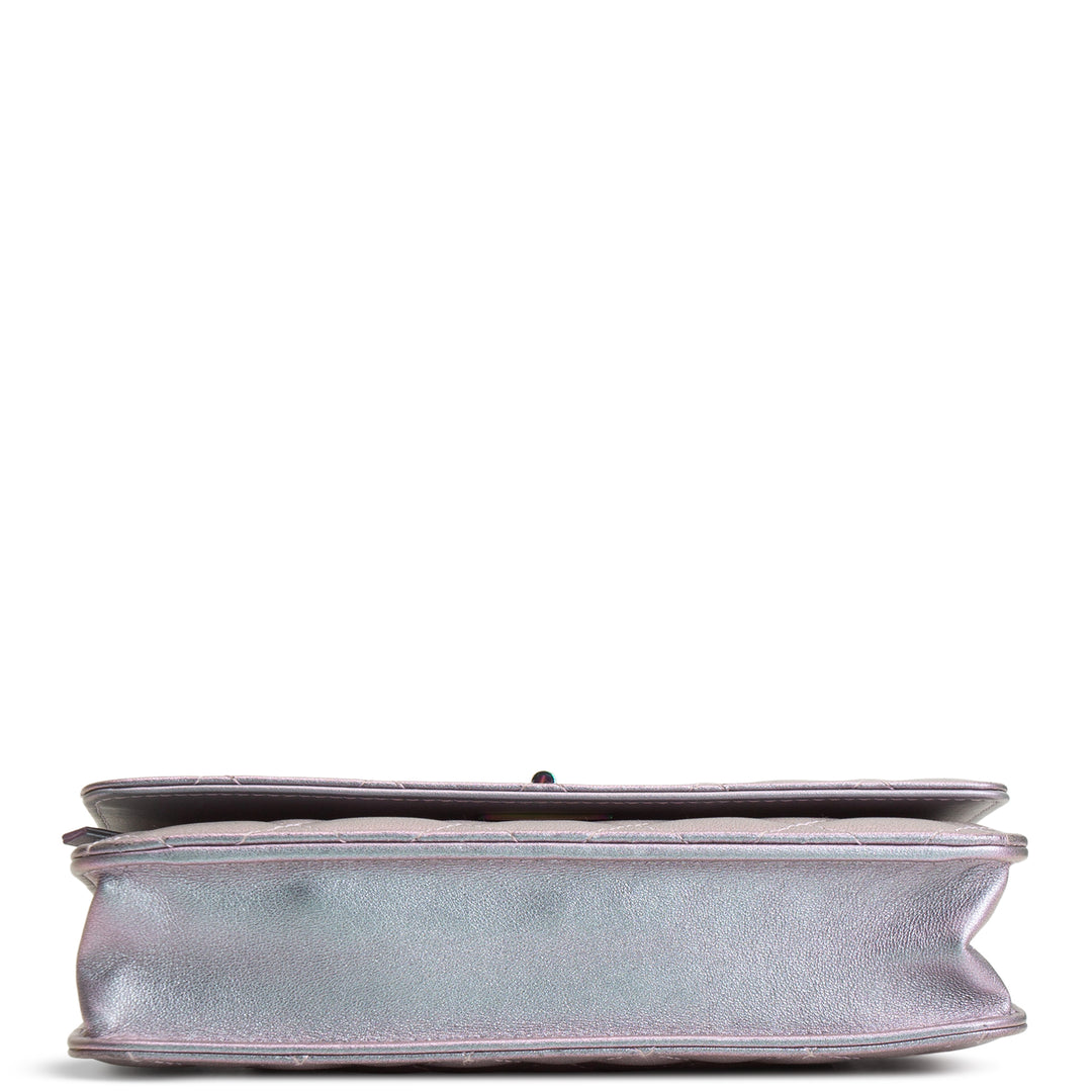 CHANEL 255 Reissue Iridescent Quilted Wallet on Chain