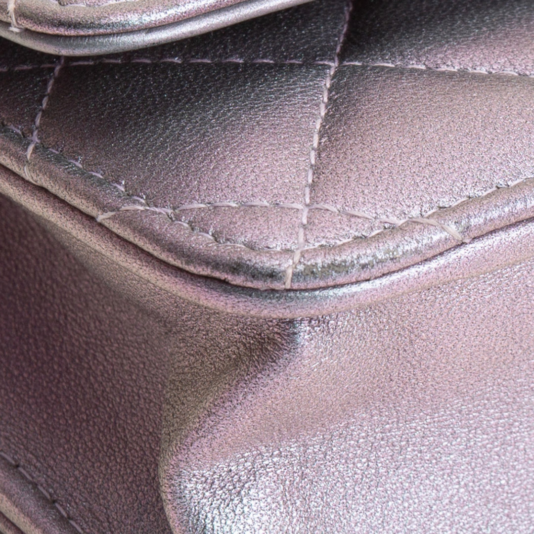 CHANEL 255 Reissue Iridescent Quilted Wallet on Chain