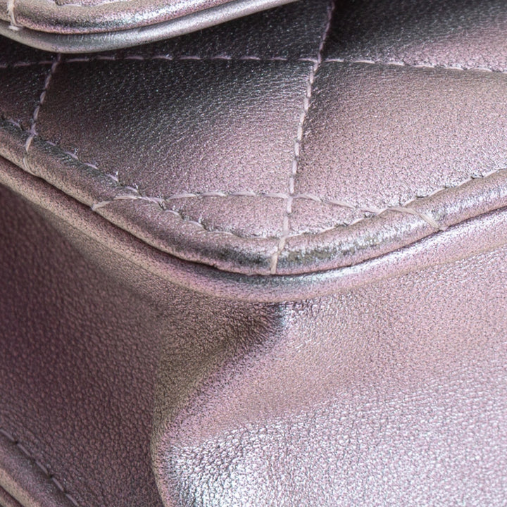 CHANEL 255 Reissue Iridescent Quilted Wallet on Chain