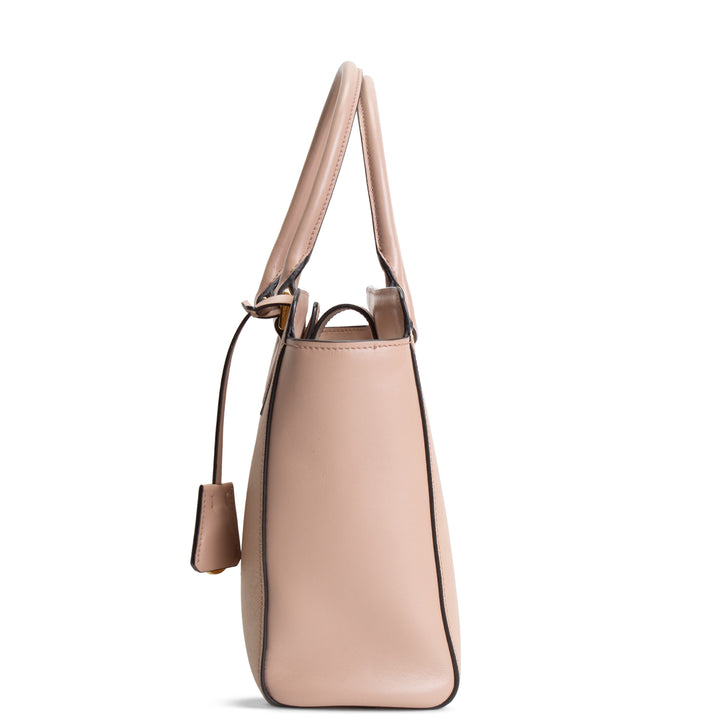 PRADA Saffiano Leather Top Handle Satchel - Pink