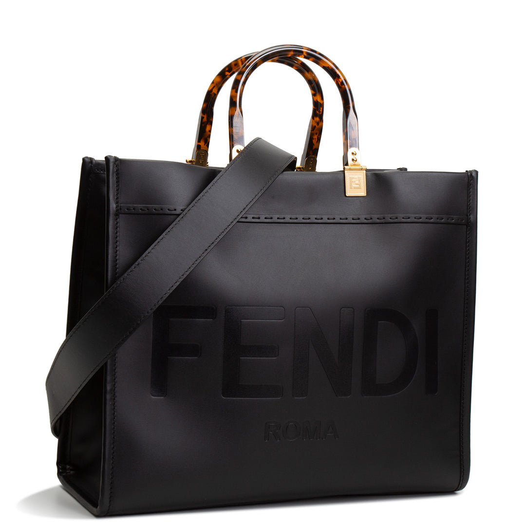 FENDI Medium Sunshine Tote - Black