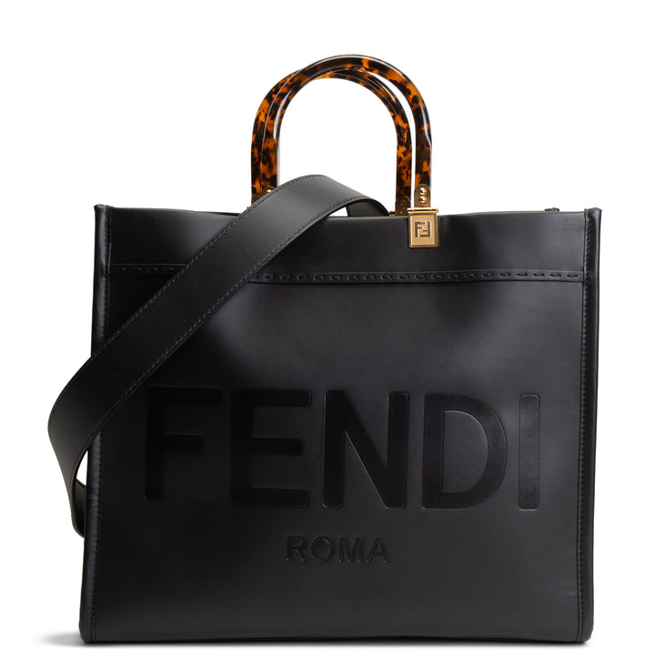 FENDI Medium Sunshine Tote - Black