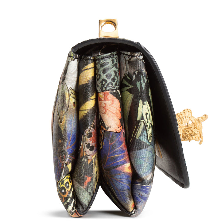 VALENTINO Camu Butterfly Vava Voom Chain Clutch Bag