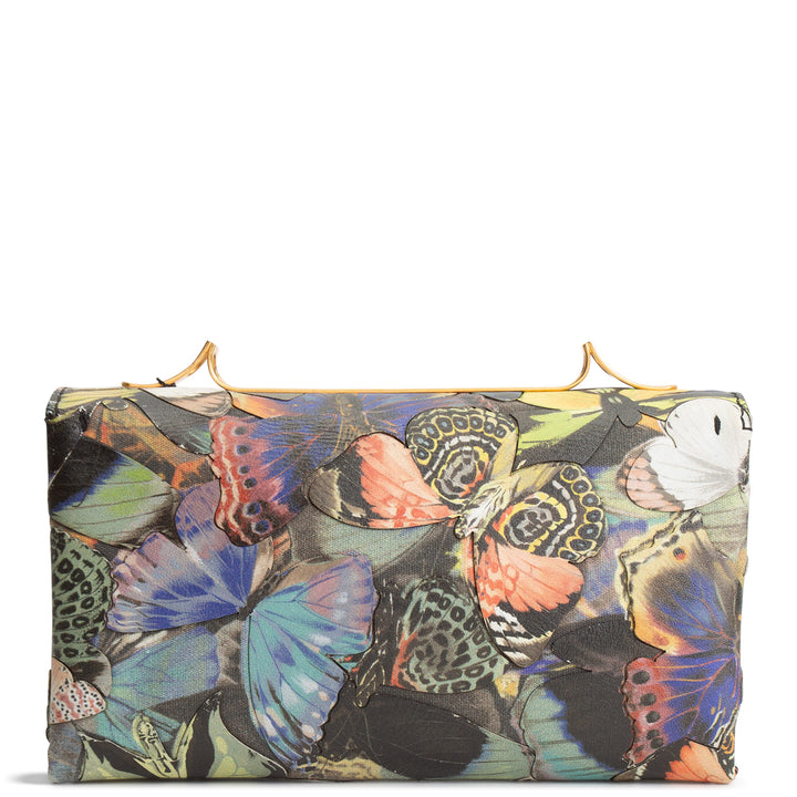 VALENTINO Camu Butterfly Vava Voom Chain Clutch Bag
