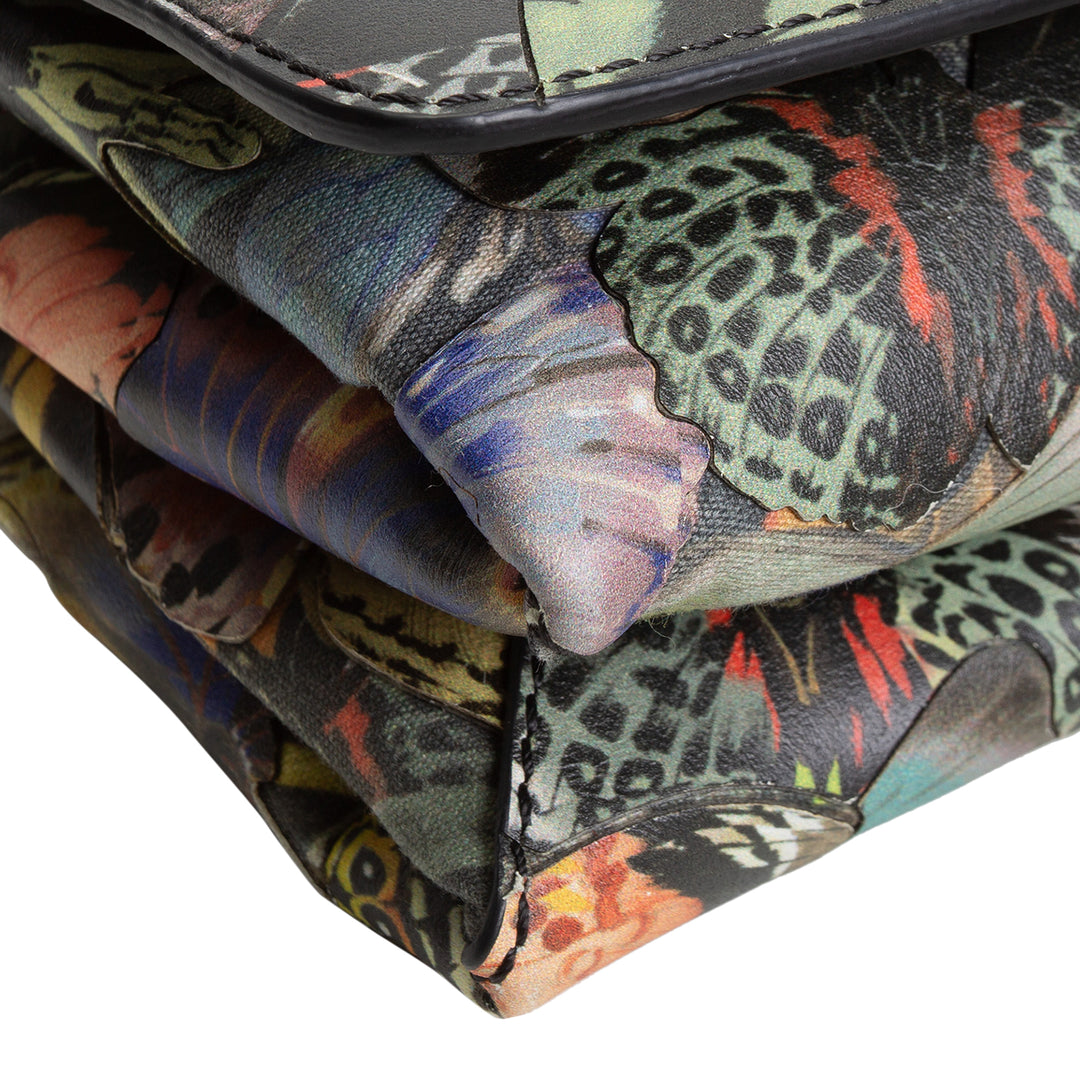 VALENTINO Camu Butterfly Vava Voom Chain Clutch Bag