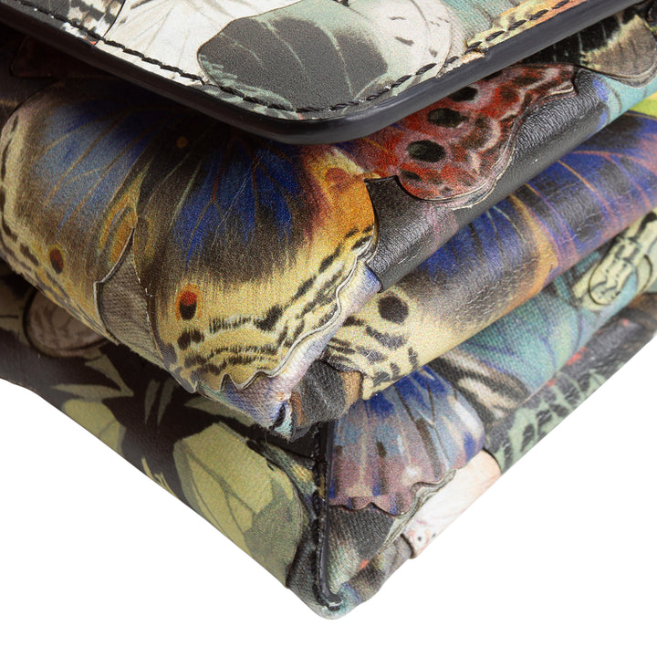 VALENTINO Camu Butterfly Vava Voom Chain Clutch Bag