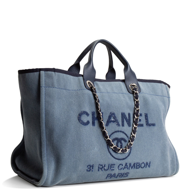CHANEL Large Denim Deauville - Blue
