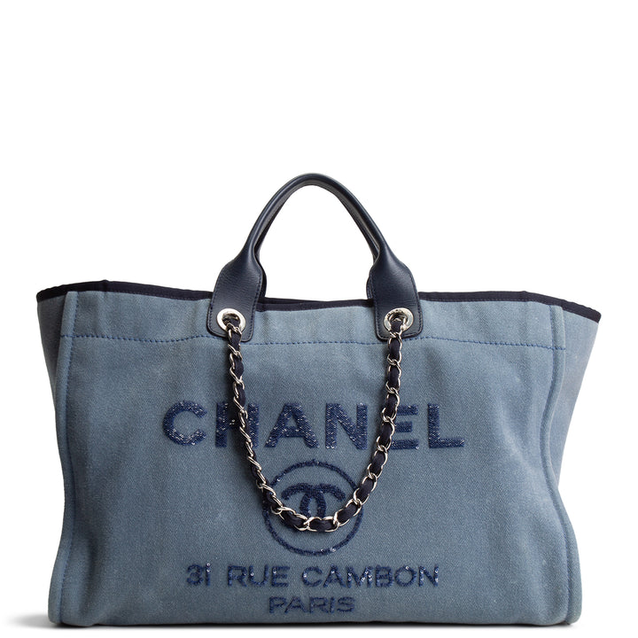 CHANEL Large Denim Deauville - Blue