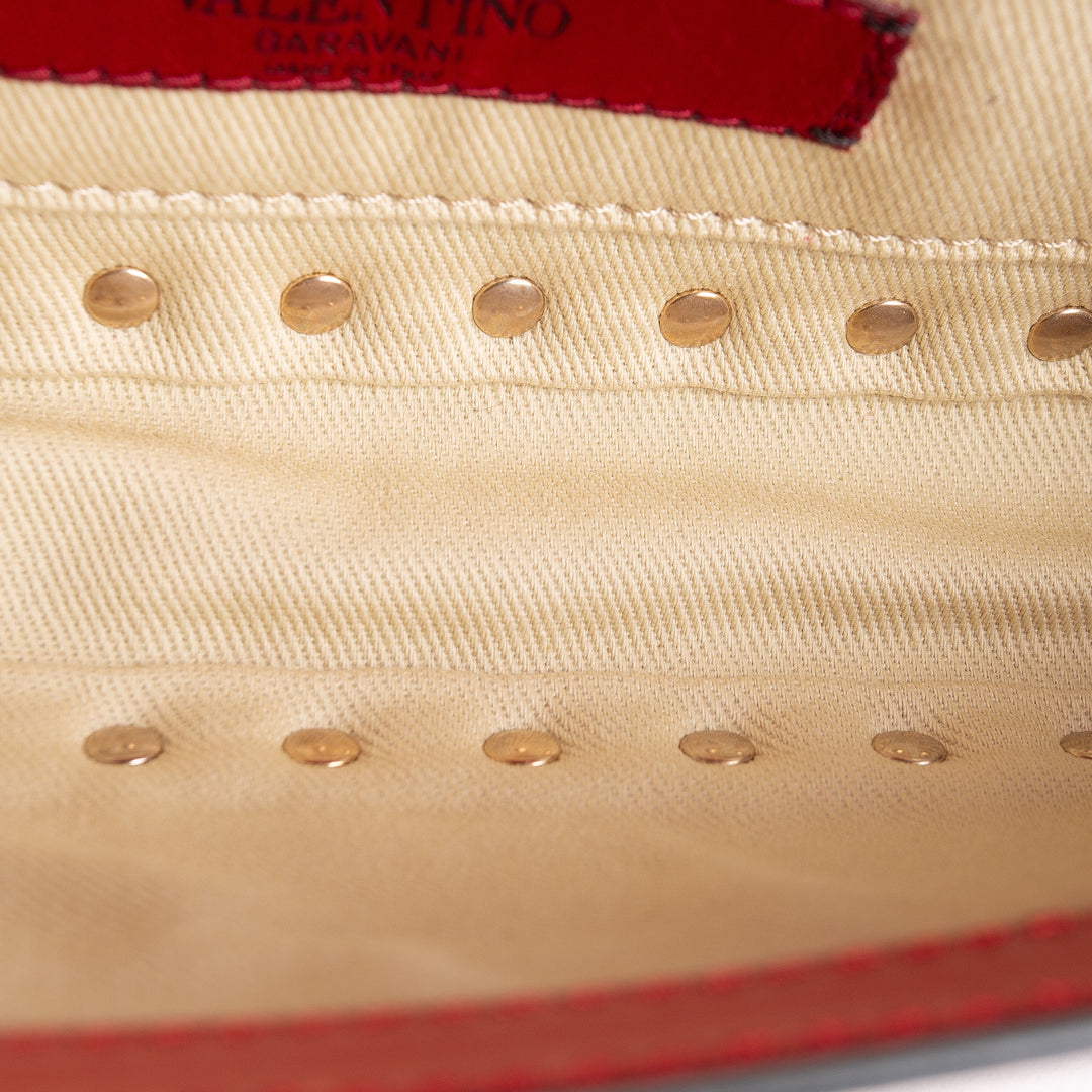 VALENTINO Bracelet Rockstud Clutch - Red