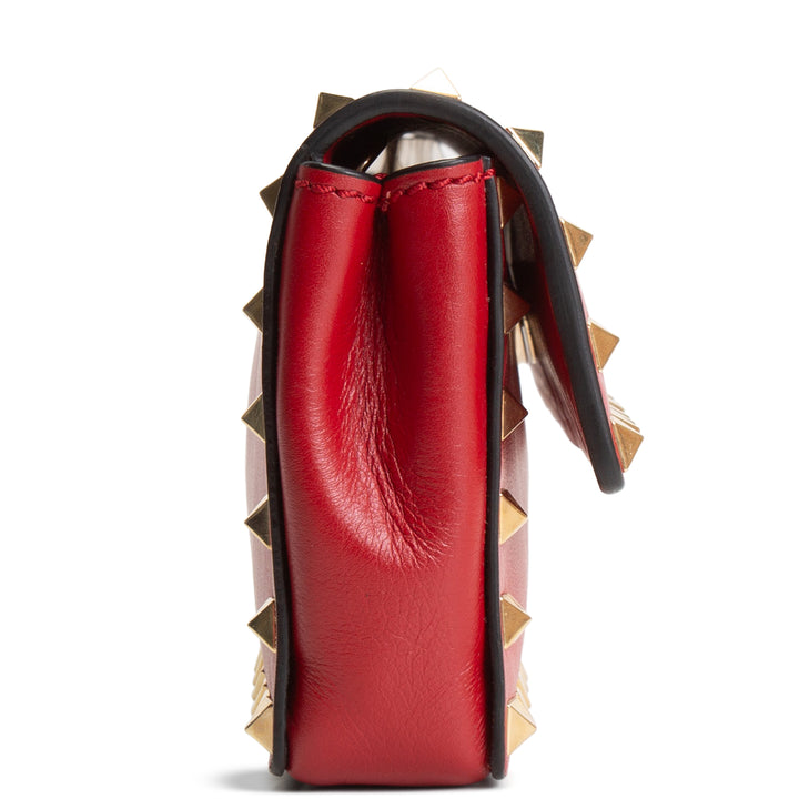 VALENTINO Bracelet Rockstud Clutch - Red