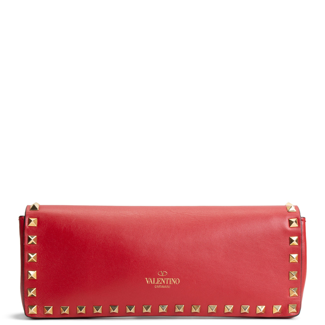 VALENTINO Bracelet Rockstud Clutch - Red