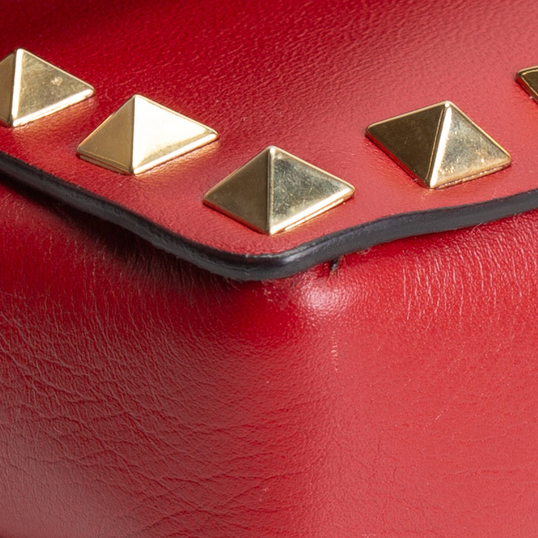 VALENTINO Bracelet Rockstud Clutch - Red