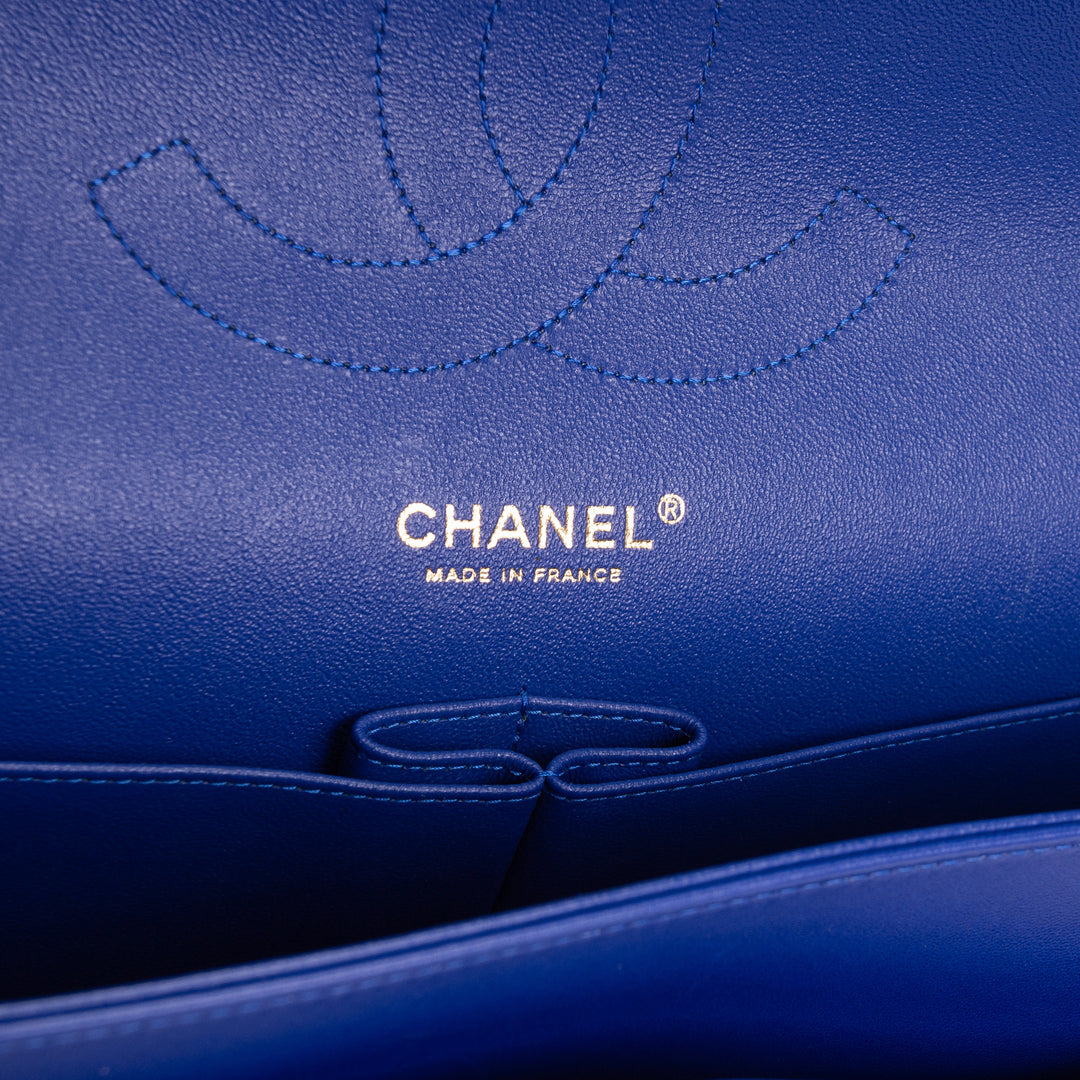 CHANEL Jumbo Double Flap Blue