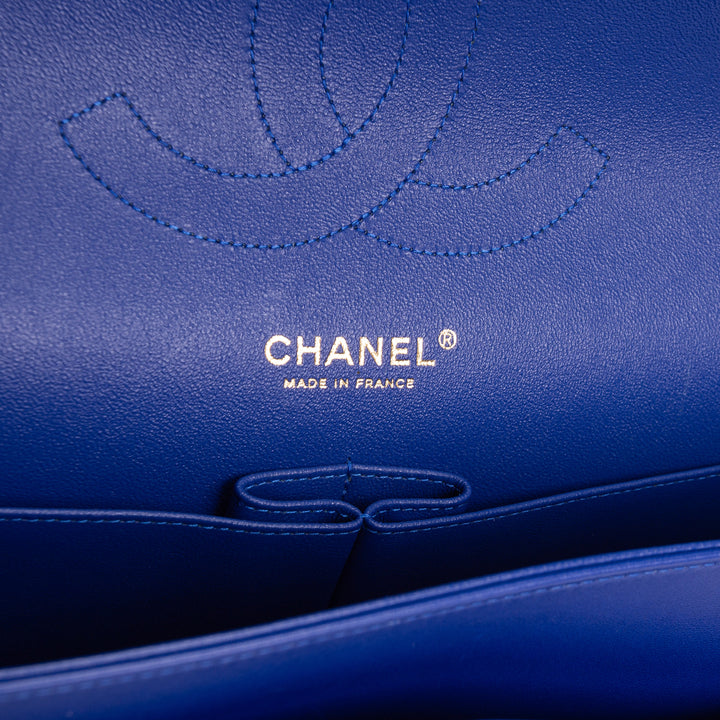 CHANEL Jumbo Double Flap Blue