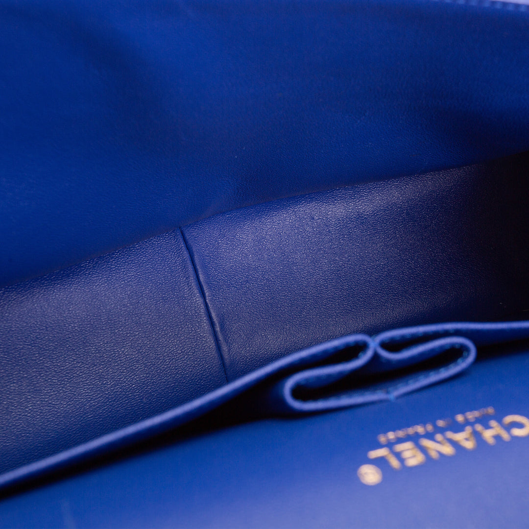 CHANEL Jumbo Double Flap Blue