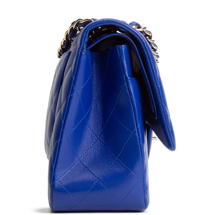 CHANEL Jumbo Double Flap Blue