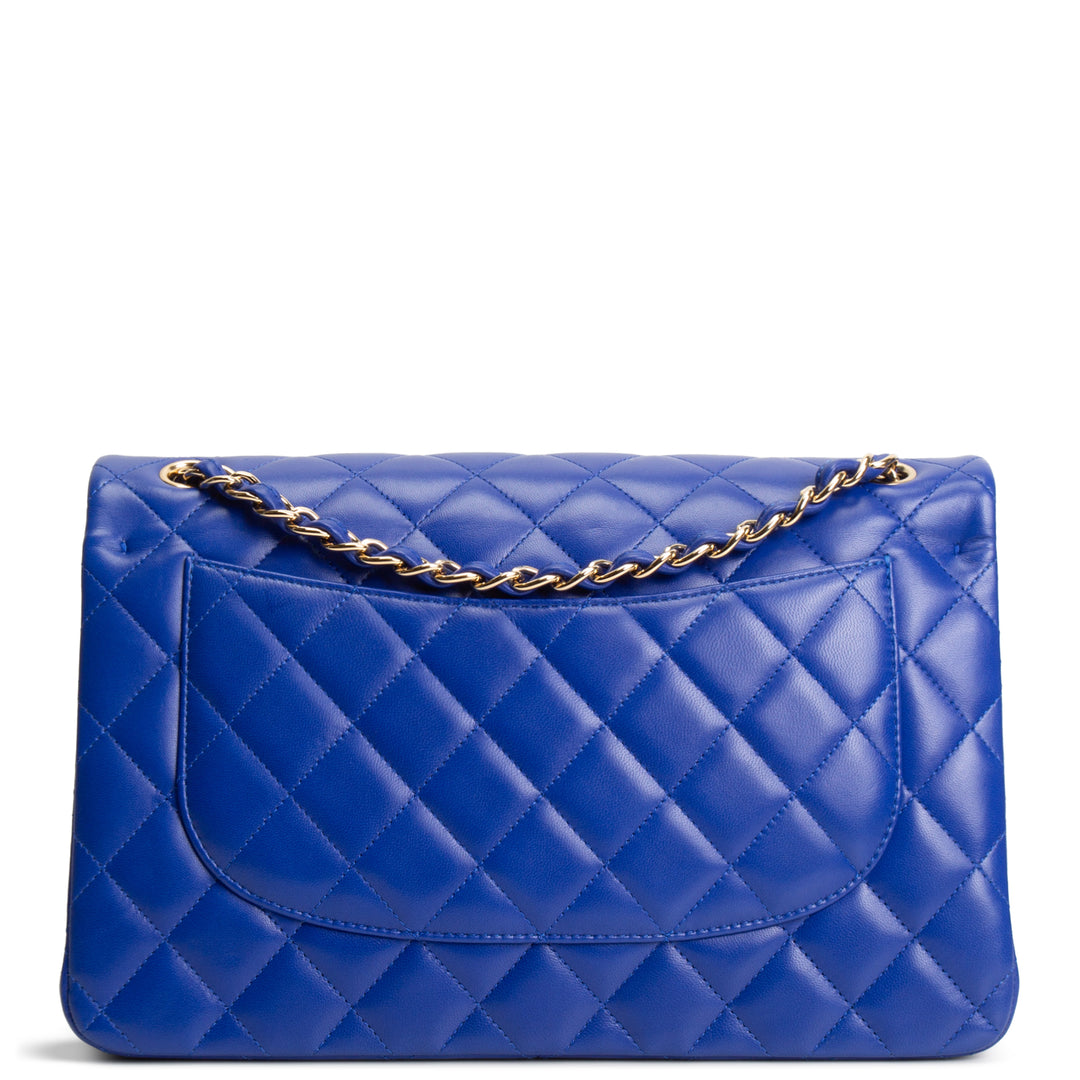CHANEL Jumbo Double Flap Blue