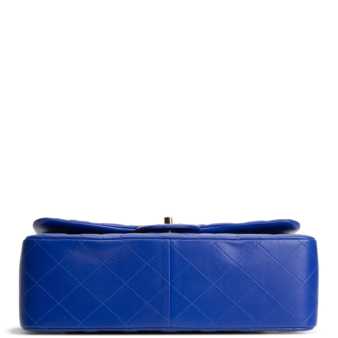 CHANEL Jumbo Double Flap Blue