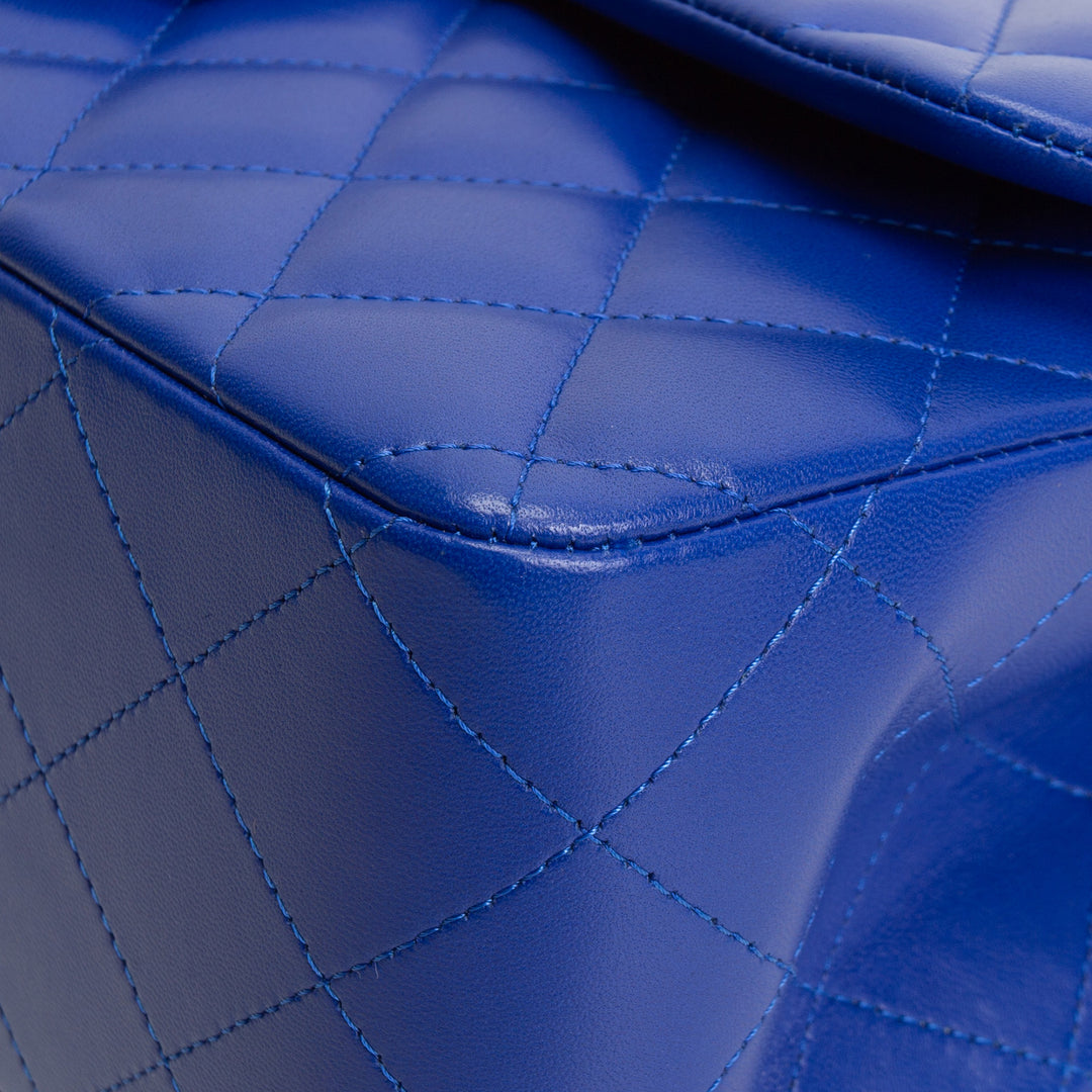 CHANEL Jumbo Double Flap Blue