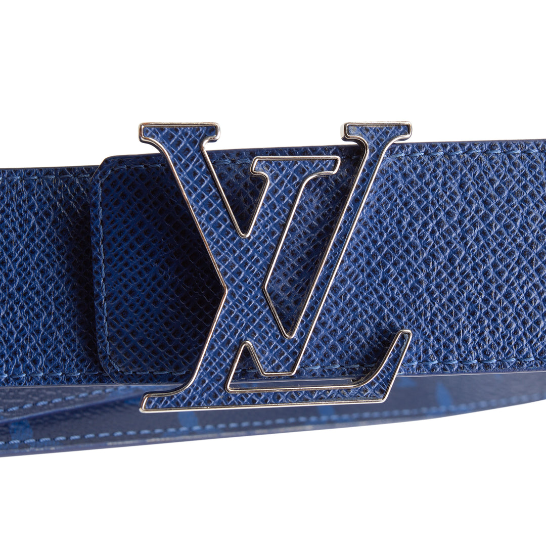 LOUIS VUITTON Taigarama Initials Reversible Belt - Blue OUTLET FINAL SALE