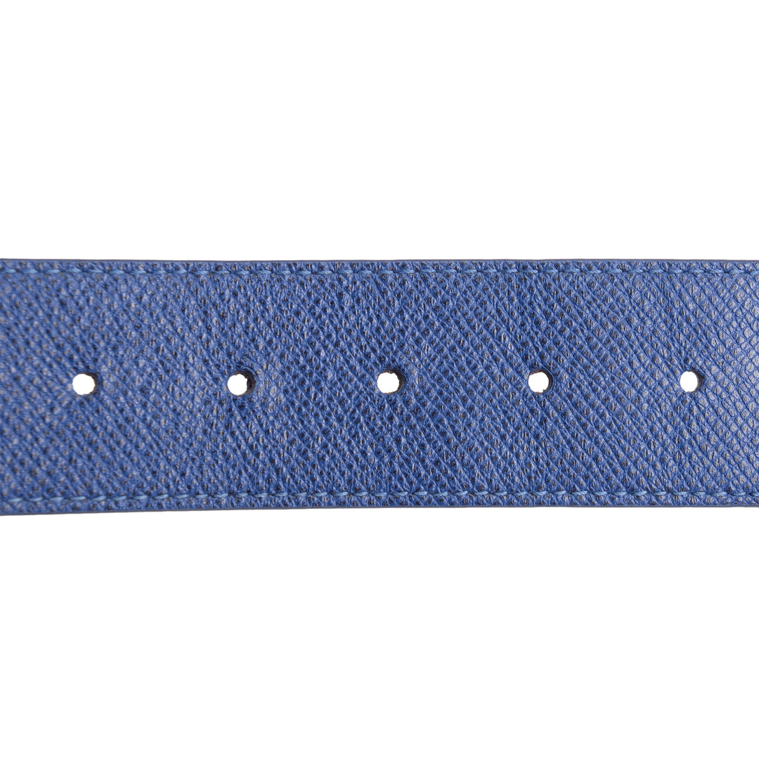 LOUIS VUITTON Taigarama Initials Reversible Belt - Blue OUTLET FINAL SALE