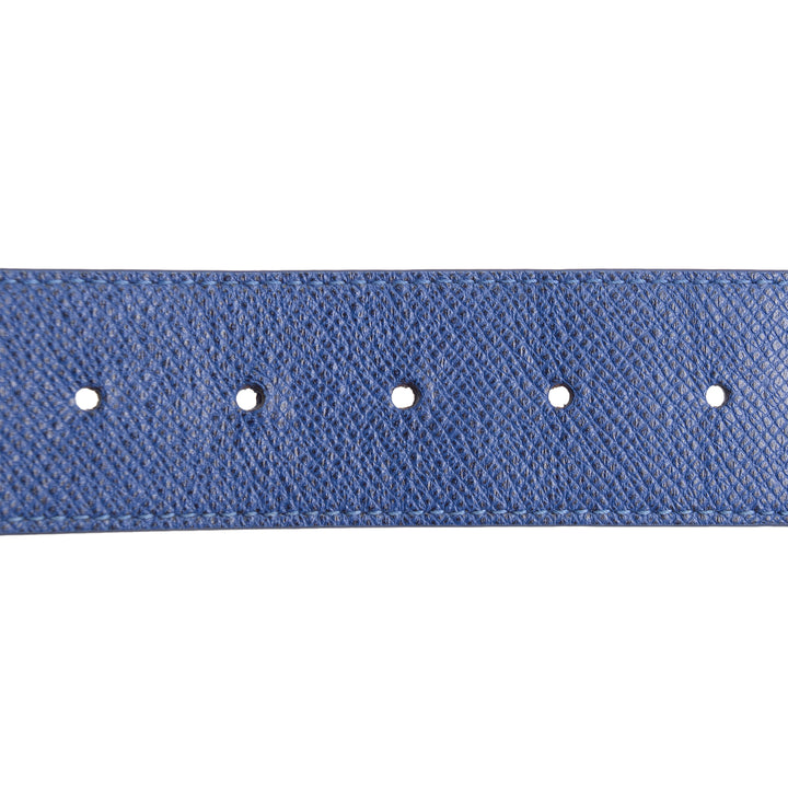 LOUIS VUITTON Taigarama Initials Reversible Belt - Blue OUTLET FINAL SALE