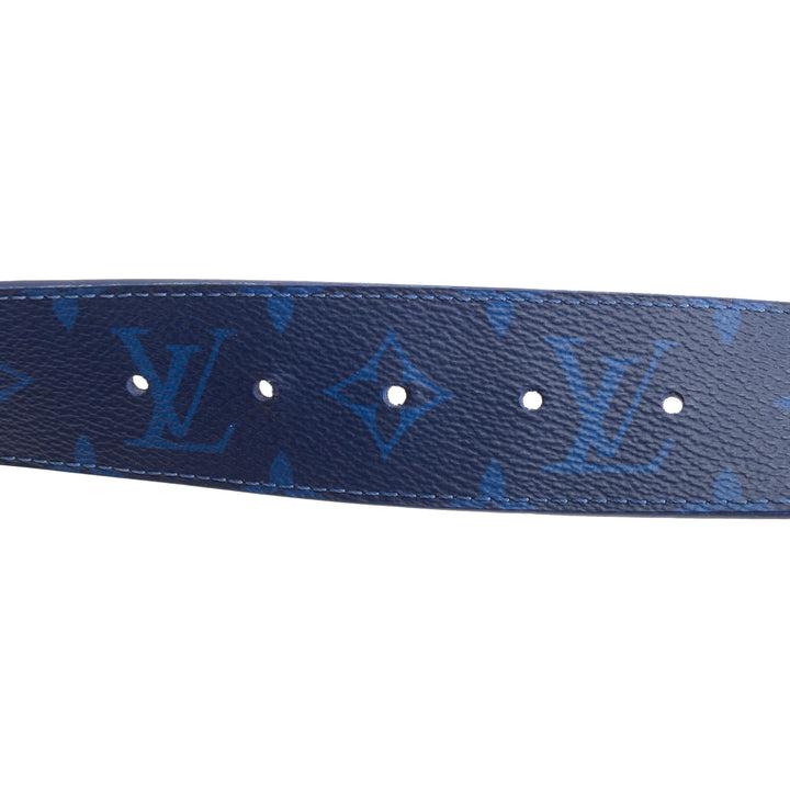LOUIS VUITTON Taigarama Initials Reversible Belt - Blue OUTLET FINAL SALE