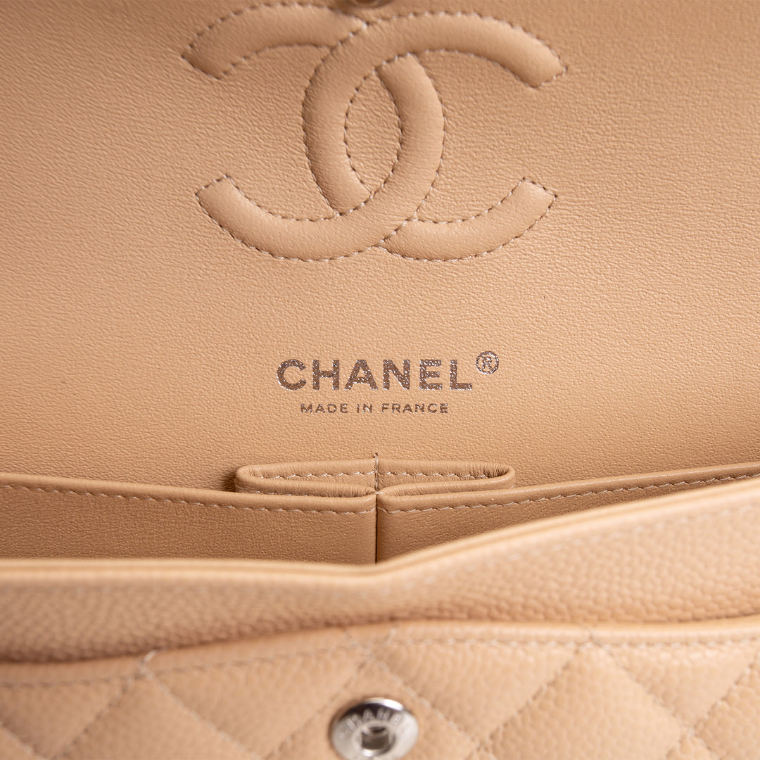 CHANEL Classic Caviar Double Flap Small - Nude