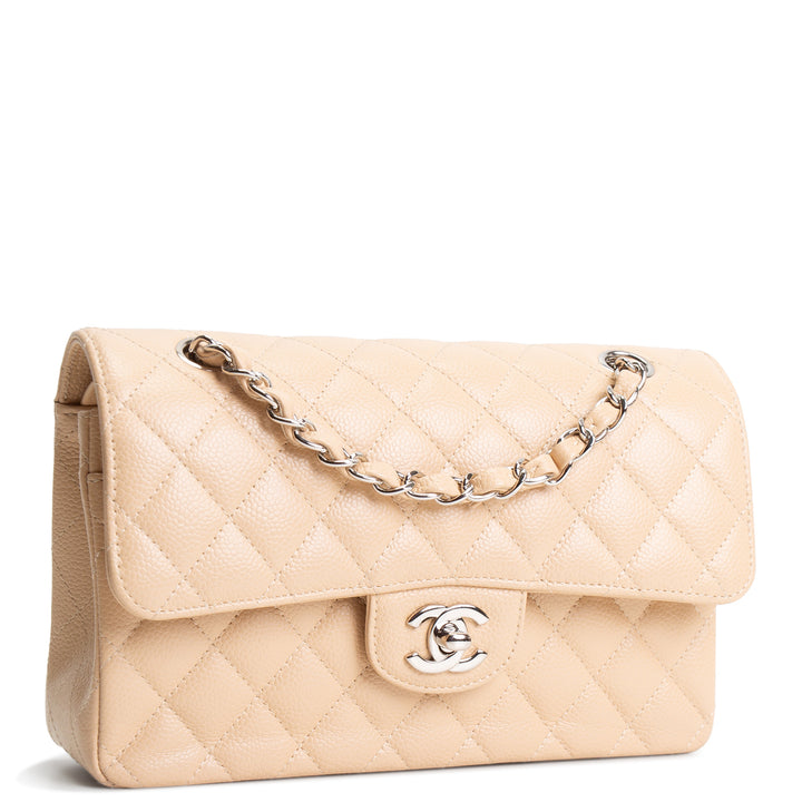 CHANEL Classic Caviar Double Flap Small - Nude