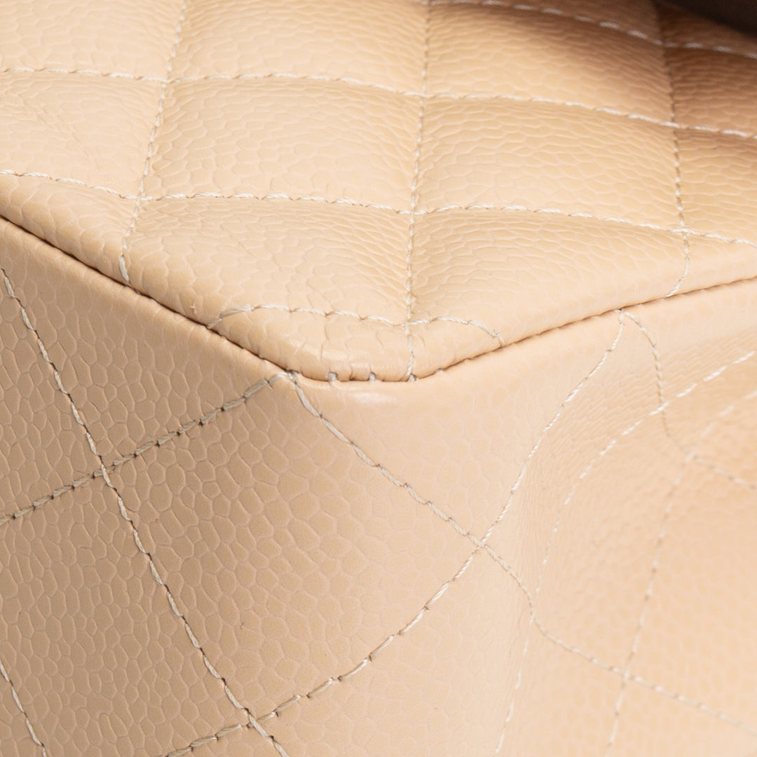 CHANEL Classic Caviar Double Flap Small - Nude