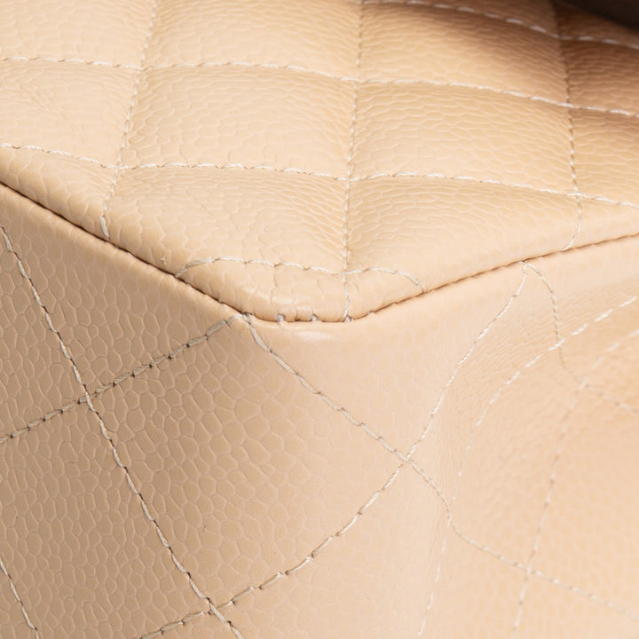 CHANEL Classic Caviar Double Flap Small - Nude