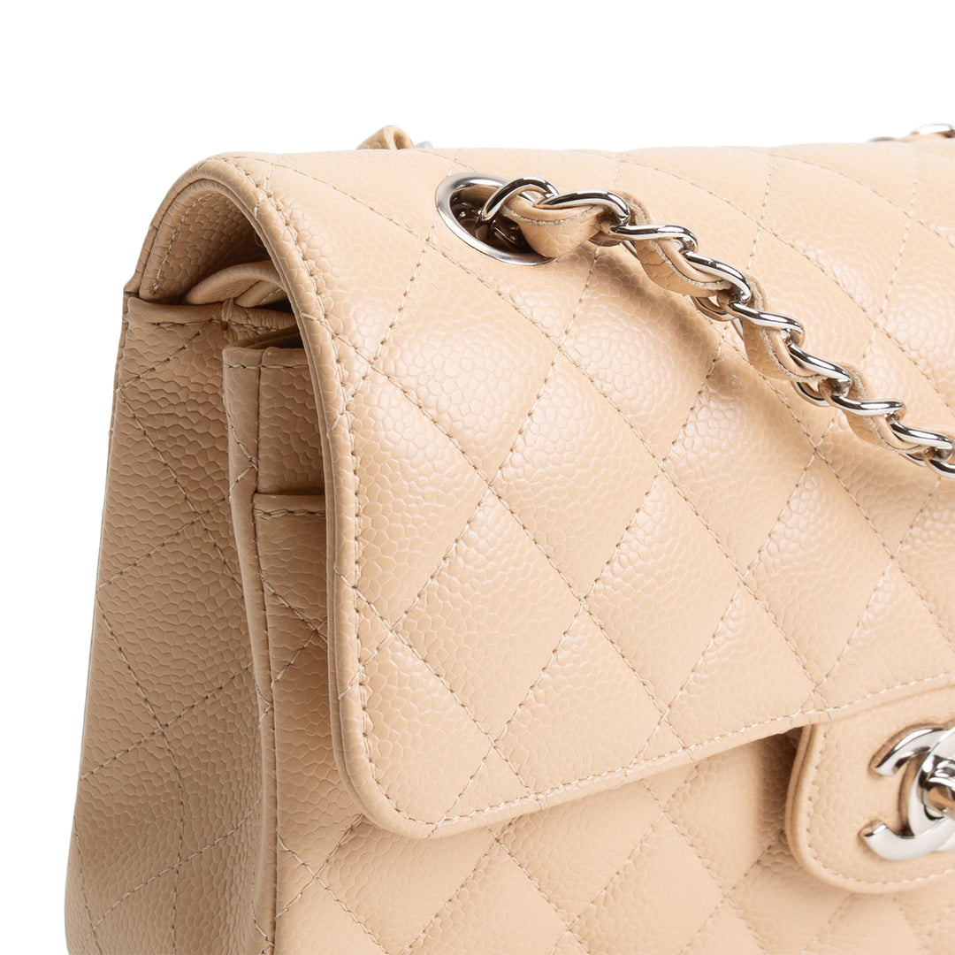CHANEL Classic Caviar Double Flap Small - Nude